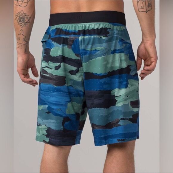 Lululemon Men’s Core Shorts in Cactus Camo unlined large - Picture 1 of 7